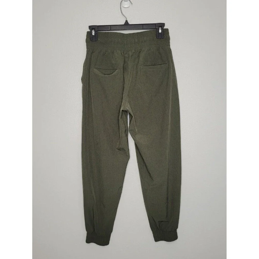 Albion green pull on ankle jogger casual athleisure pants size small petite